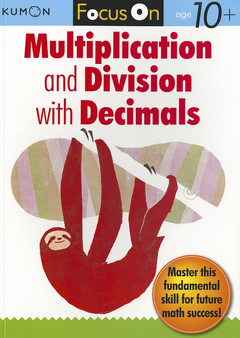 KUMON - 伸芽会　赤本 Kumon Focus On Multiplication and Division with Decimals